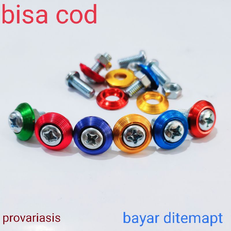 sale baut L + ring monel baut isi 40pcs universal baut 6mm kunci L10