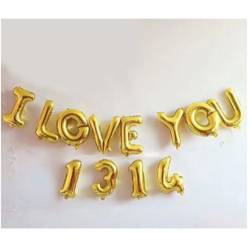 Balon Huruf I Love You / Balon Foil Love