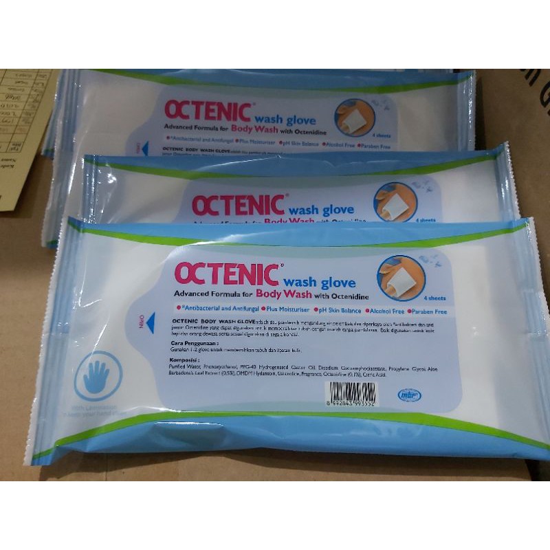 OCTENIC BODY WASH GLOVE / washlap disposible