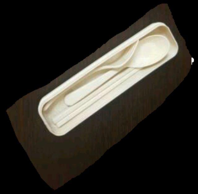 Set Alat Makan Sendok Garpu Sumpit Aman Bersih Melamin