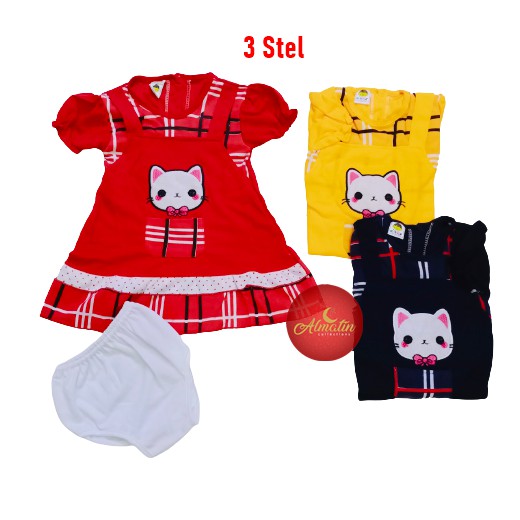 Baju Bayi Model Dress MURAH Baby Girl / Rok Bayi Perempuan Pakaian Bayi Cewek