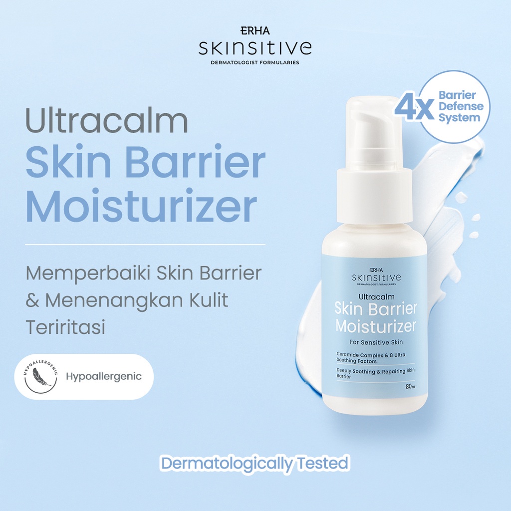 ERHA skinsitive ultracalm skin barrier series / perawatan kulit sensitive