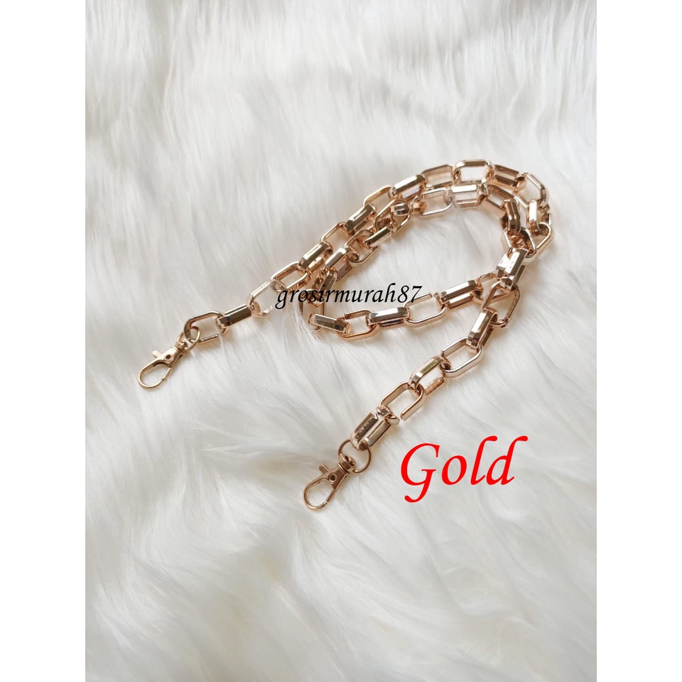 kalung masker rantai gold silver konektor hijab dewasa dan anak ready stok