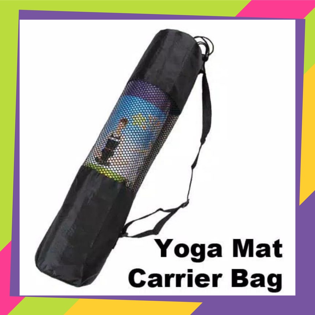 1189 / Matras Yoga Mat jumbo gratis tas &amp; tali tebal 1 &amp; 1,2 cm