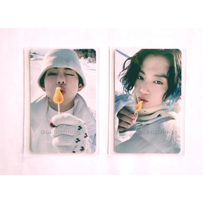 [CEK VARIASI] BTS V TAEHYUNG JUNGKOOK JK Winter Package 2021 Official Photocard PC WinPack