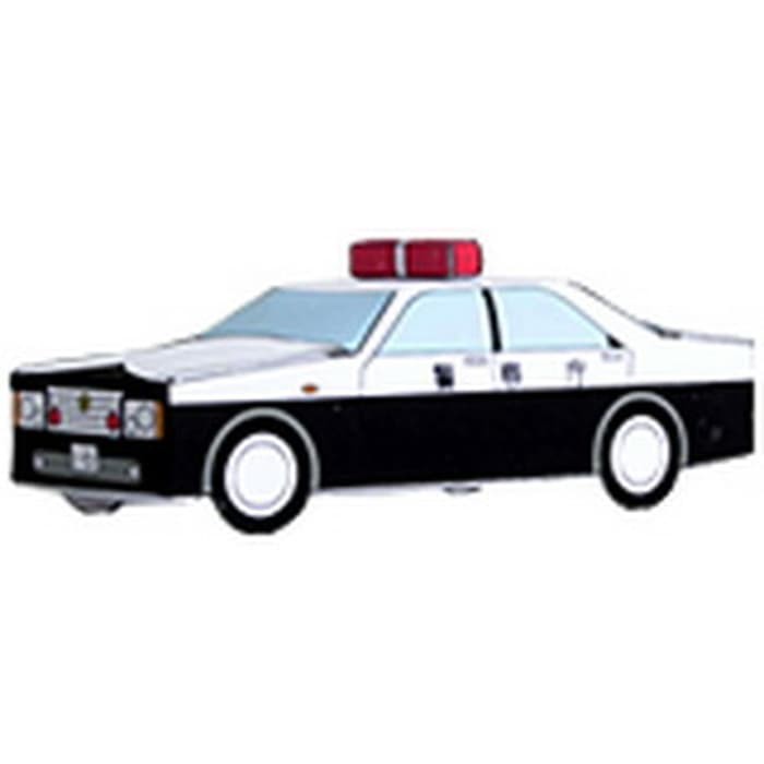 DIY Miniatur Papercraft Kendaraan Mobil Polisi