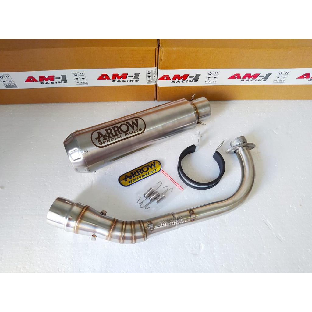 Knalpot Racing Arrow Short Nmax Abs Non Abs Aerox 155 Pcx Adv Xmax Lexi Vario 125 150 new