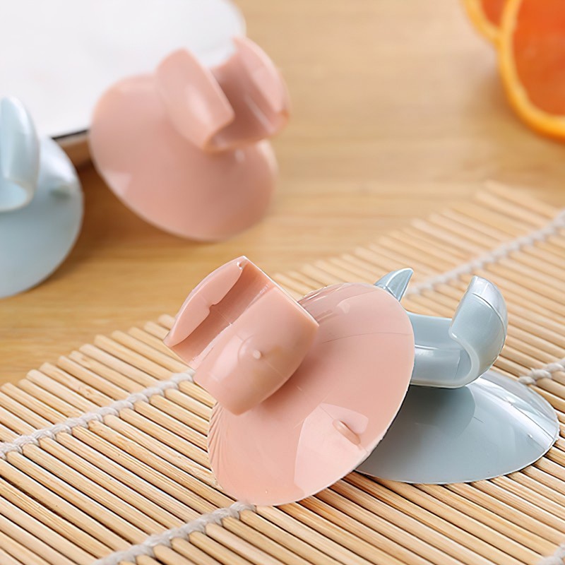 [Random Color Creative Portable Rice Cooker Rice Spoon Holder ] [Waterproof Suction Cup Wall-mounted Household Soup Spoon Rack Kitchen Organizer Gadgets]