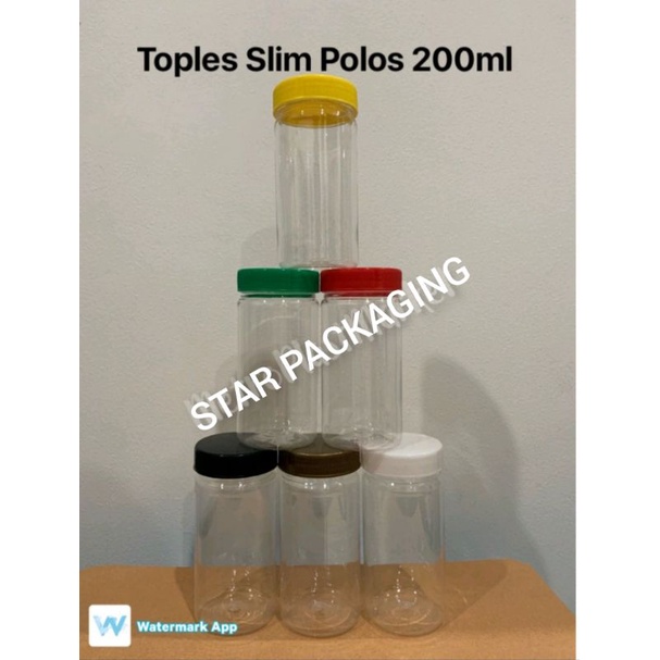 Toples 200ml Toples Plastik 200ml Toples 200ml Slim Toples Sambal 200ml Toples PET Tebalnya
