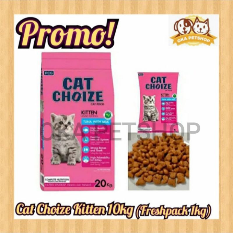 Cat Choize Kitten Tuna With Milk 10kg - Makanan Anak Kucing Cat Choize Kitten
