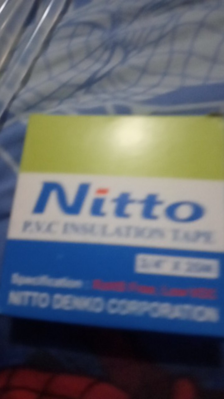 Isolasi/solatip/lakban Kabel Listrik Pvc 3/4 Inch In Nitto 25 M Meter