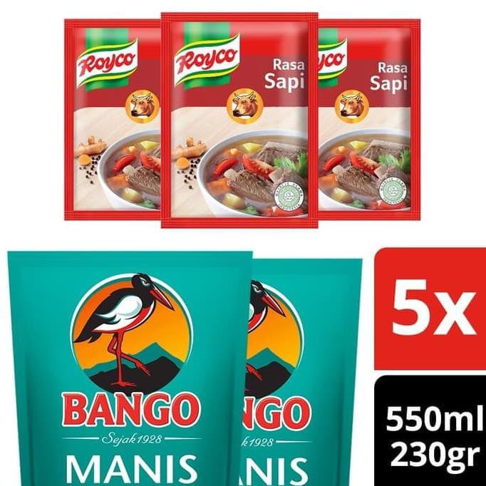 

Sale Paket Bango Kecap Manis 550Ml & Royco Kaldu Sapi 230G