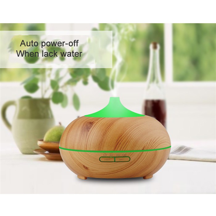 Wooden Essential Oil Diffuser Ultrasonic Humidifier - 300 ml 7 colors