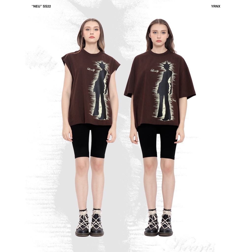 YRNX "LNLY" - OVERSIZED T-SHIRT/SLEEVELESS