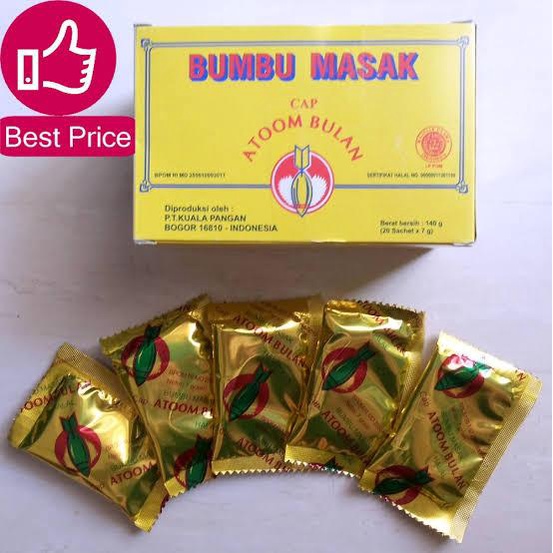 

Bumbu Masak Cap Atoom Bulan / Atom Bulan 7gr