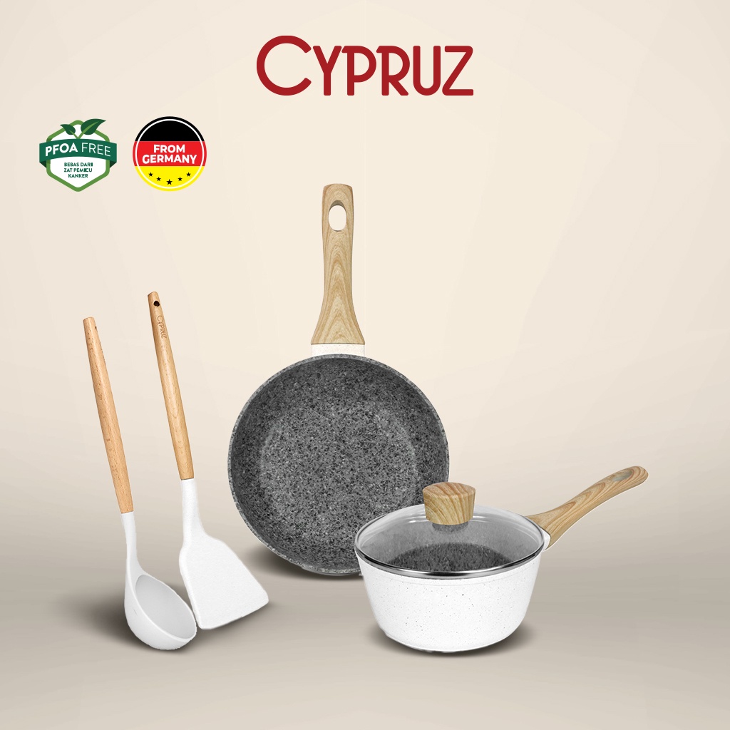 Cookware Set White Granite PI-0911