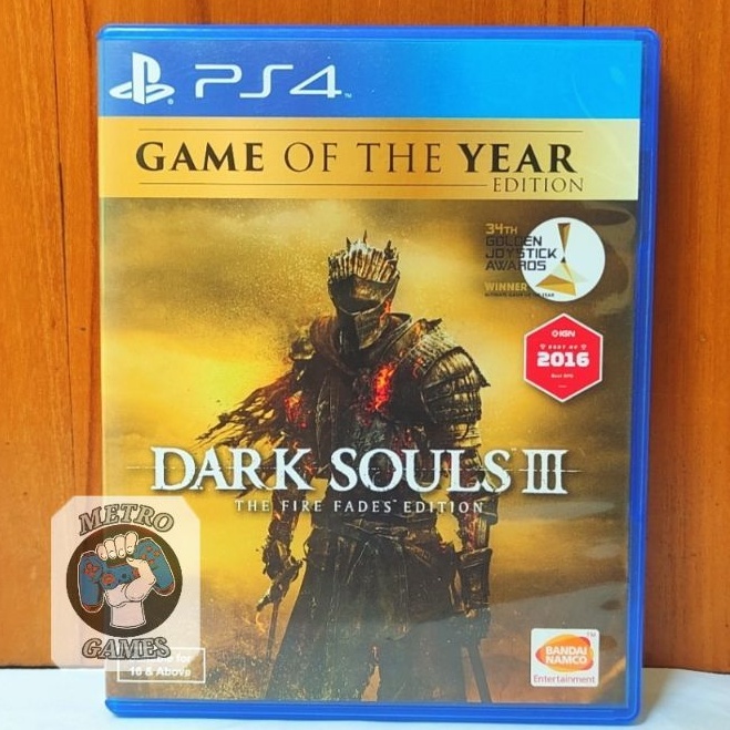 Dark Souls 3 PS4 Game of The Year Edition GOTY Kaset Darksouls Soul III Playstation PS 4 5 CD BD Game Games Darksoul