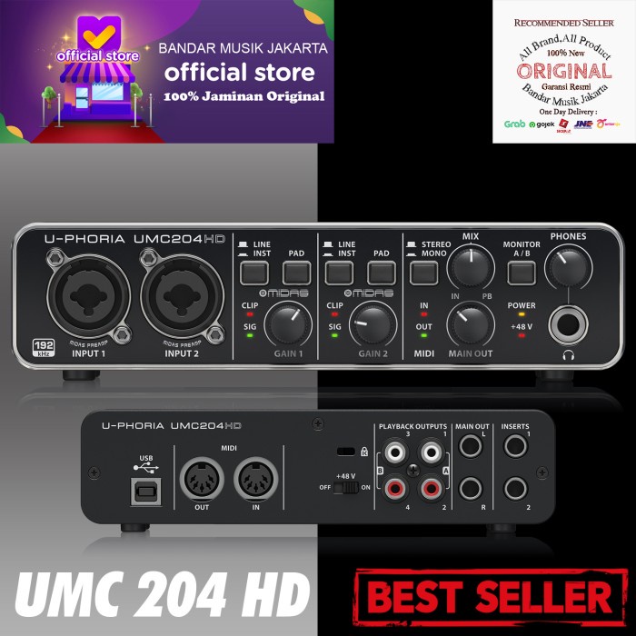 {suhadistore} Behringer UMC204HDBMJ Berkualitas