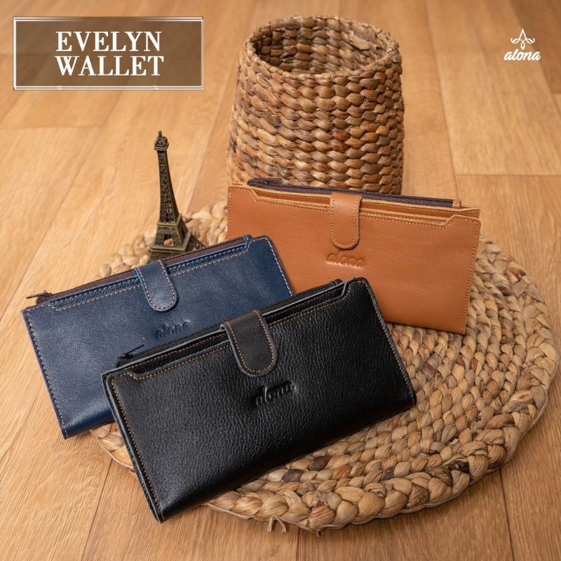 Dompet Wanita Kulit Asli Evelyn Wallet Original