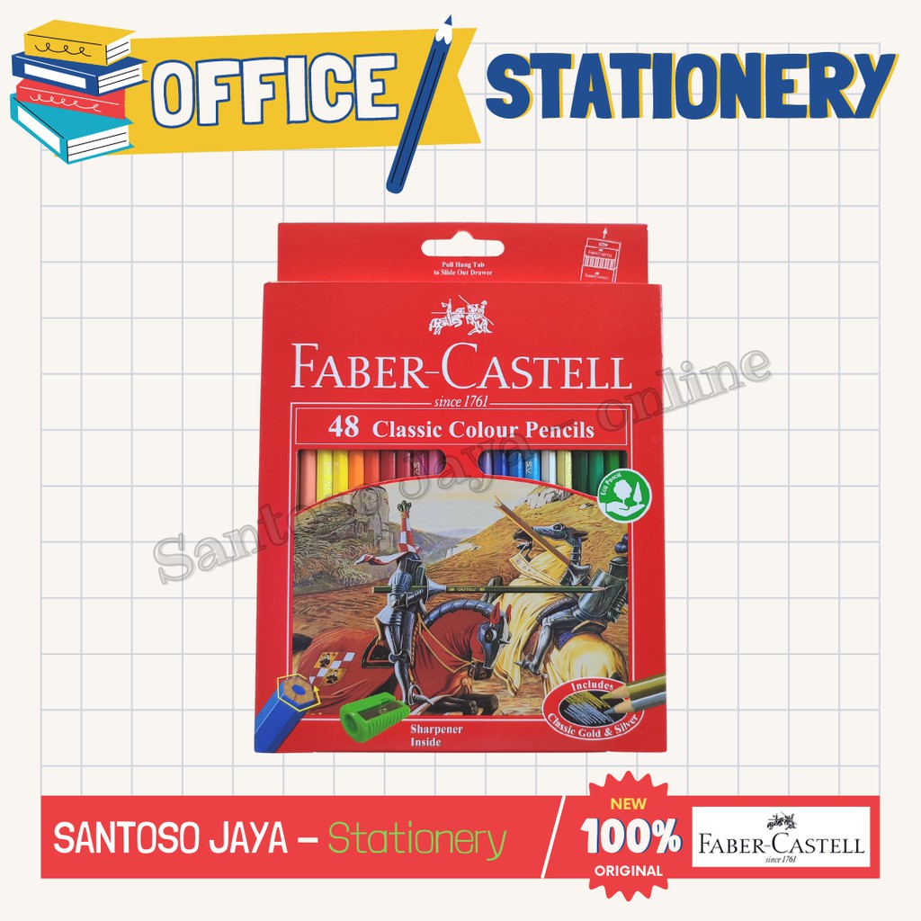 

Pensil Warna FABER CASTELL - 48 Classic Colour Pencils