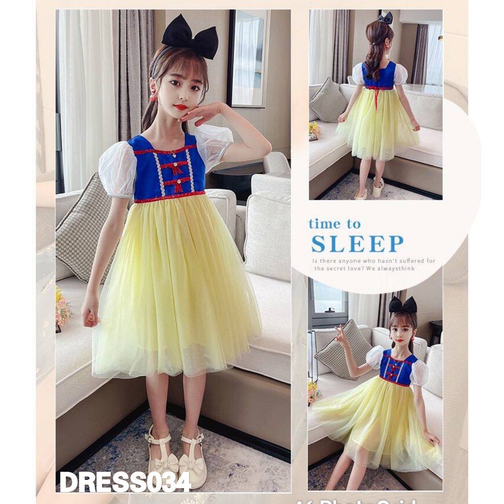 DRESS ANAK TUTU SNOW WHITE