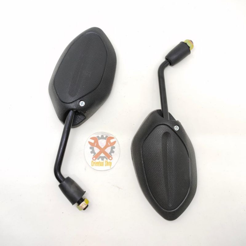 Spion beat tangkai hitam Kaca Kiri-Kanan Standar-Standart Set Honda Beat-FI/Scoopy-F1-New