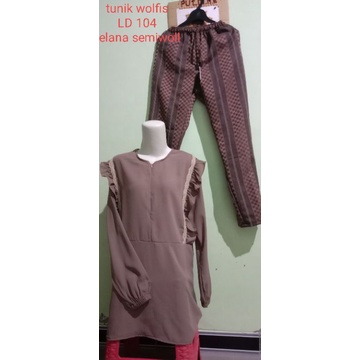 atasan wolfis/baju atasan/baju kerja/ tunik wolfis