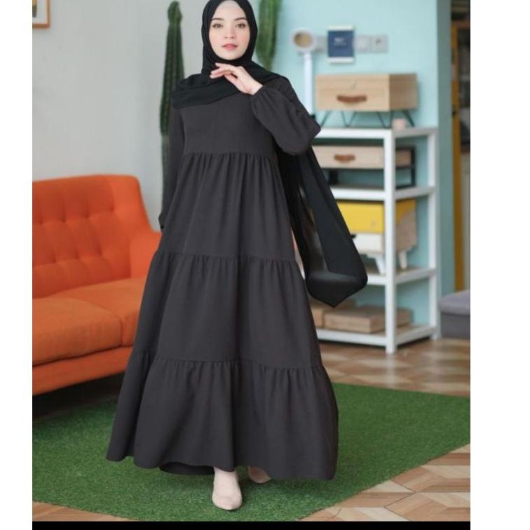 Terbaru NADIRA DRES GAMIS JUMBO Ld 140cm POLOS
