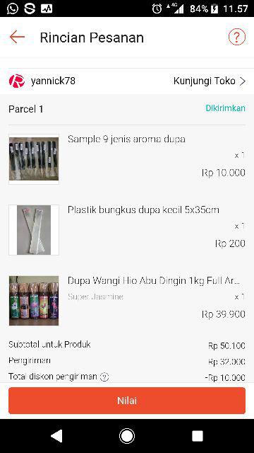 Plastik Bungkus Dupa Kecil 5x35cm