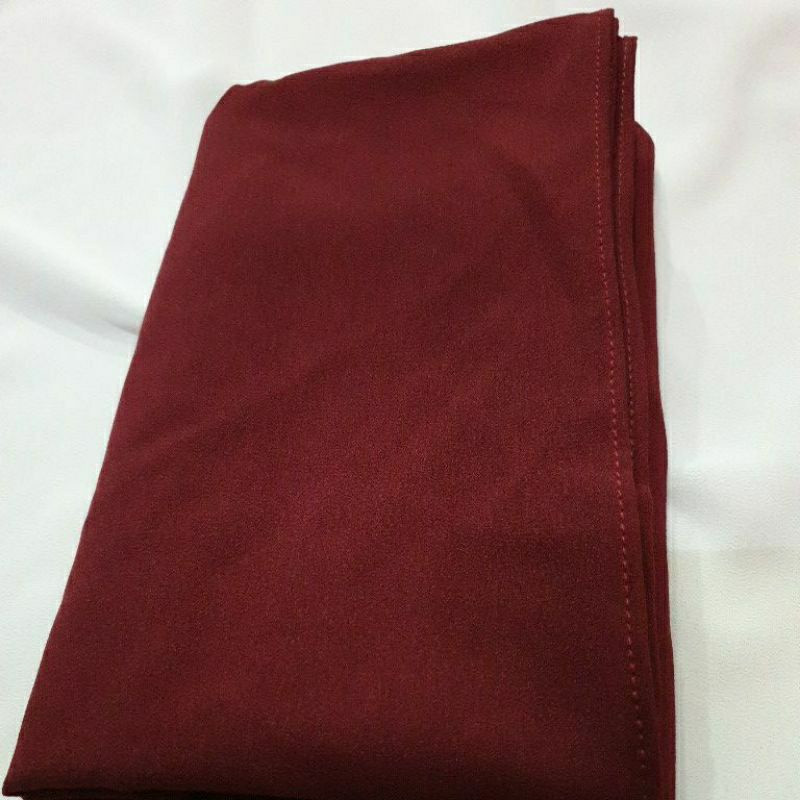 Pashmina Diamond ) Pashmina Polos Tanpa Tali-Marun