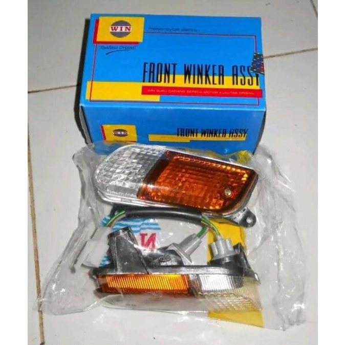 sein SIGN reteng riting front winker honda grand 1 Set plus lampu pnp