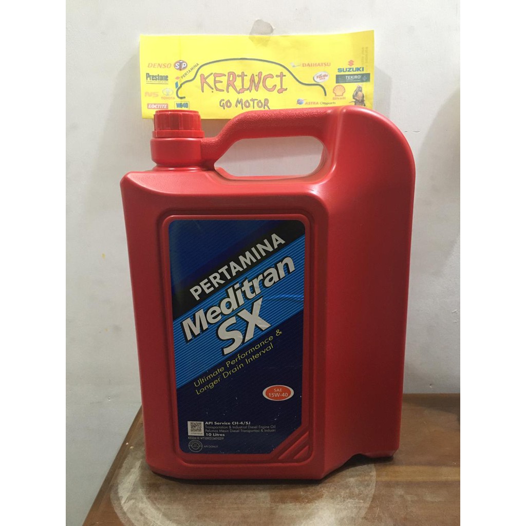 OLI MEDITRAN SX 10L GALON PERTAMINA - OLI DIESEL MEDITRAN SX 15W-40