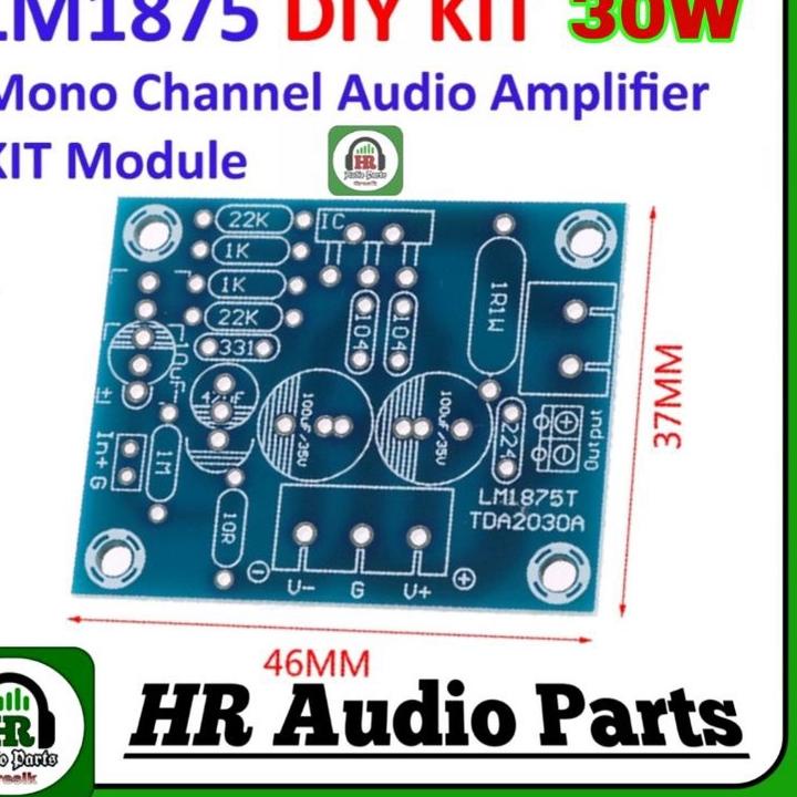 Model Baru.. LM1875T mono 30W amplifier board speaker power amplifier PCB DIY kit LM1875 .
