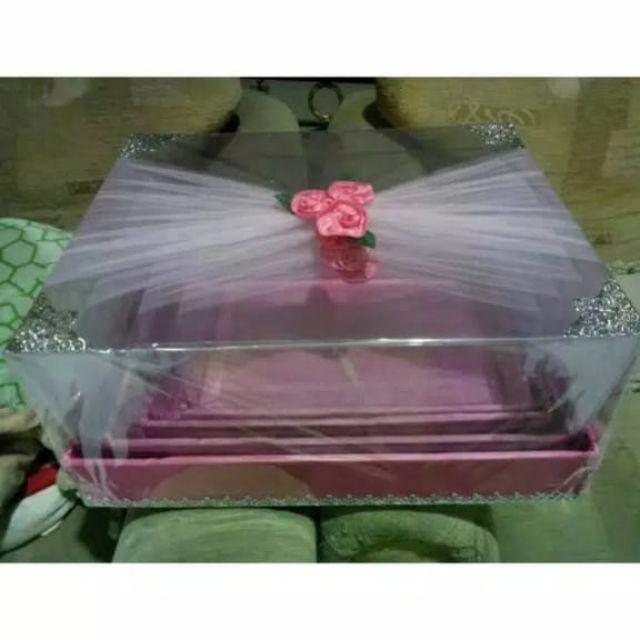 Kotak Hantaran Pernikahan Souvenir Mute Tile Isi 4 Kotak Tinggi 20 Cm Cantik Dan Menarik