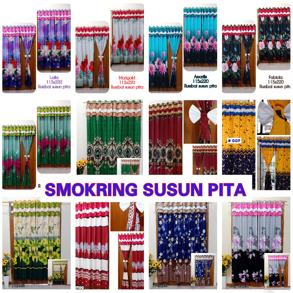 Pekanbaru Tgl 2 Oktober 2025 - Smokring Susun Pita - Susun Pita /  Gorden Smokering Rumbai