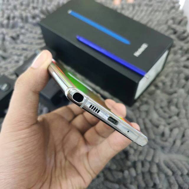 Samsung Note 10 aura glow internal 256gb fullset original-3