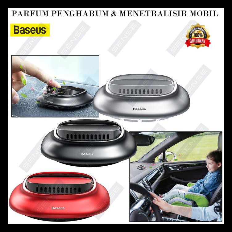 TERMURAH BASEUS MINI VOLCANO FRAGRANCE HOLDER / ALAT + PARFUM PENGHARUM MOBIL - MERAH 