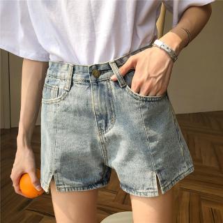  Celana  Jeans  Pendek Wanita Casual Model  Vintage High  Waist  