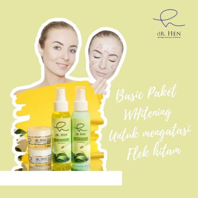 dr.hen skincare paket basic whitening dan flek