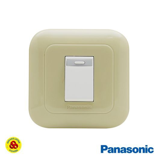 Panasonic Saklar Engkel 1G 1W WEJ78019F + WEJ5531 Pastel Cream