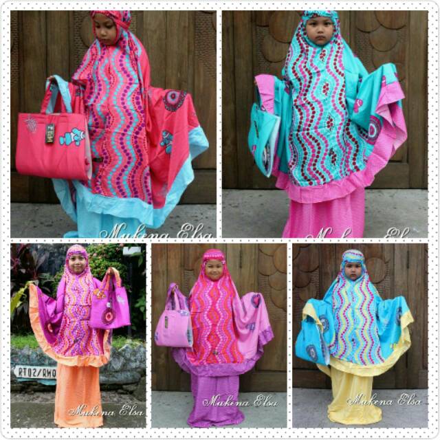 Elsa Mukena Anak Tas Sajadah Perlengkapan Sholat