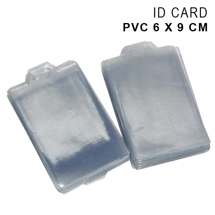 Plastik ID CARD Name tag / kantong plastik 6 X 9 cm ( isi 100 pcs )
