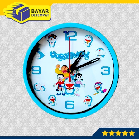 Jam Dinding Doraemon BAWAH Tembok Dingding Wall Clock Dekorasi [JMG40]