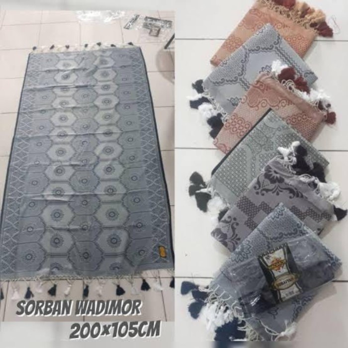 Sorban Sorban Wadimor Jaquard Motif Batik Original(R3W8) Sorban Polos Sorban Murah Sorban Arab Saudi