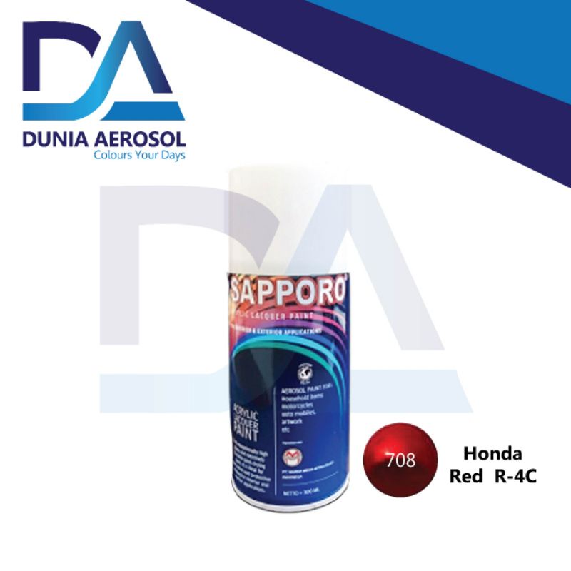 Sapporo Spray Honda Red 708 Candy Red Pylox Pilox Cat Semprot