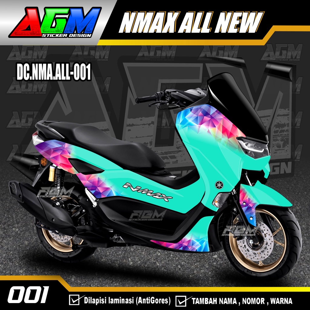 Decal stiker Nmax All New/stiker decal nmax Full Body  Aksesoris-cutting stiker AGM-003