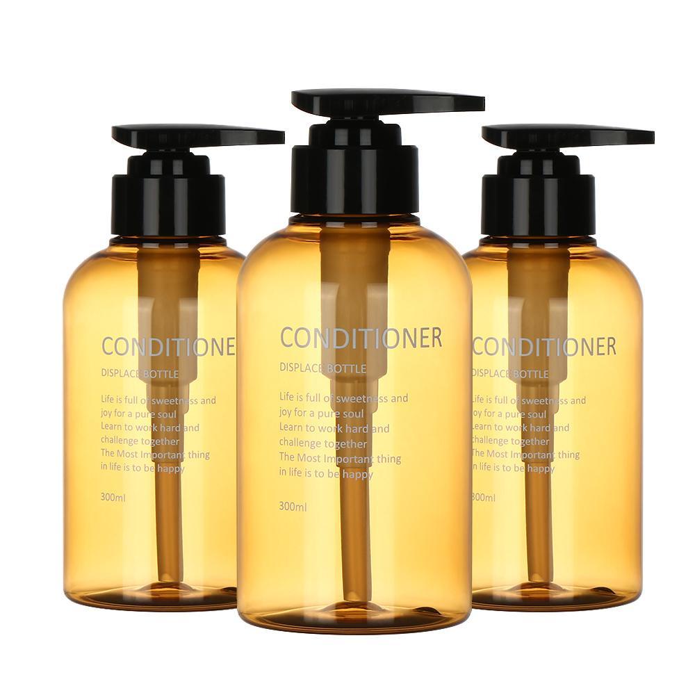 Populer 3Pcs Botol Dispenser Wadah Botol Lotion Mandi Kamar Tamu Hotel Set