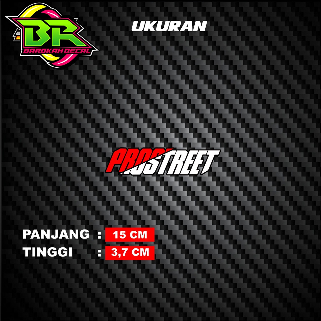 Sticker Cutting Prostreet Stiker Motor (Harga per 1 pcs)