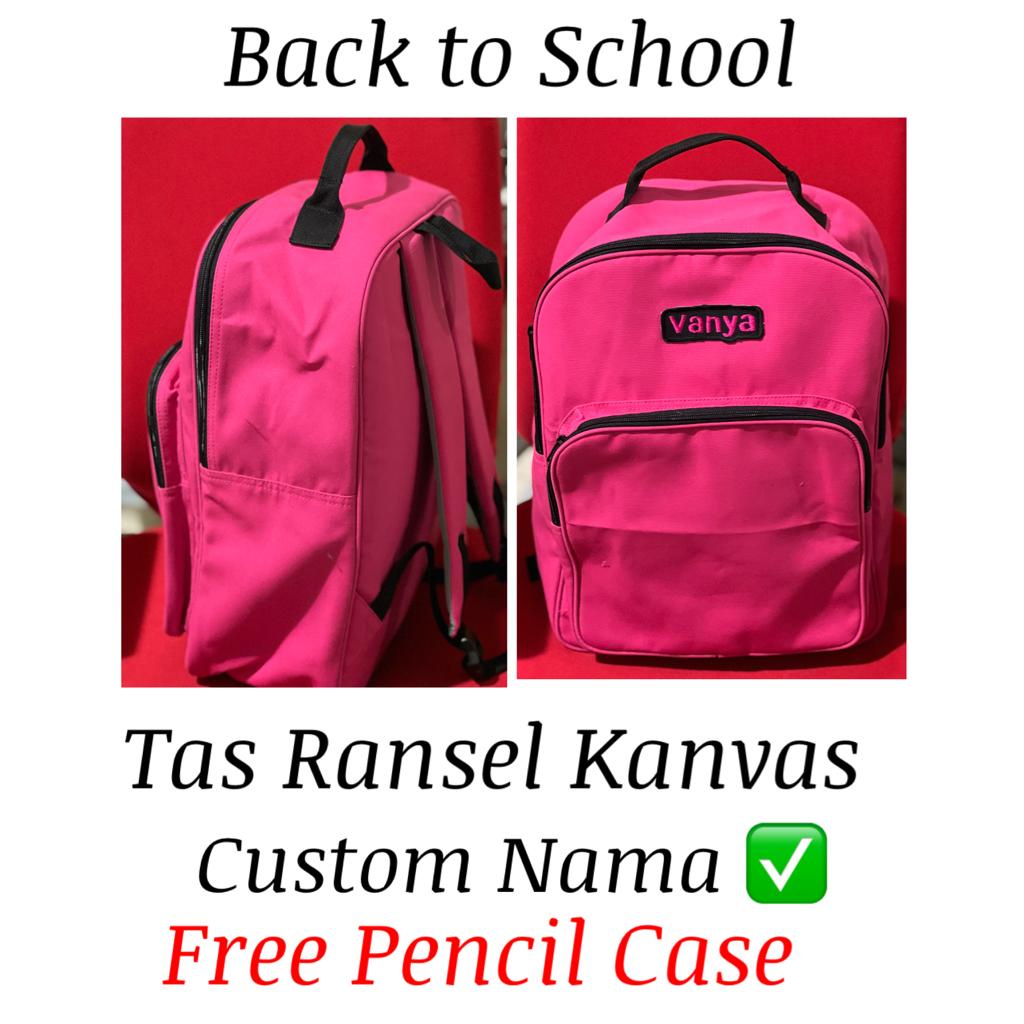 Fawn'G Handmade - Tas Ransel Kanvas Backpack Tas Sekolah / Tas travel