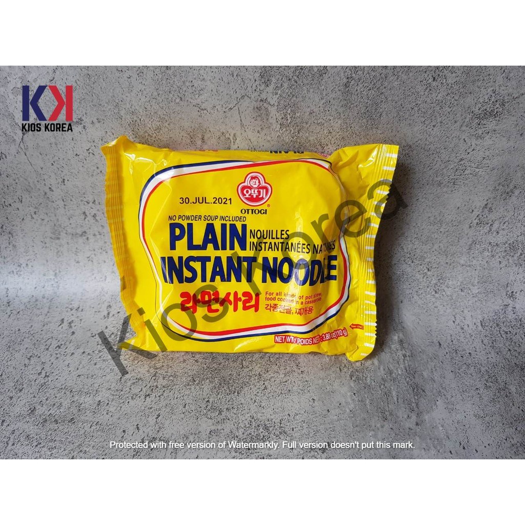 

Ottogi Plain Instant Noodle Ramyeon Sari 110gr Mie korea Ramen Ramyun
